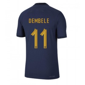 Fotbalové dres Francie Ousmane Dembele 11 Domácí Mistrovství Světa 2022 Krátký Rukáv